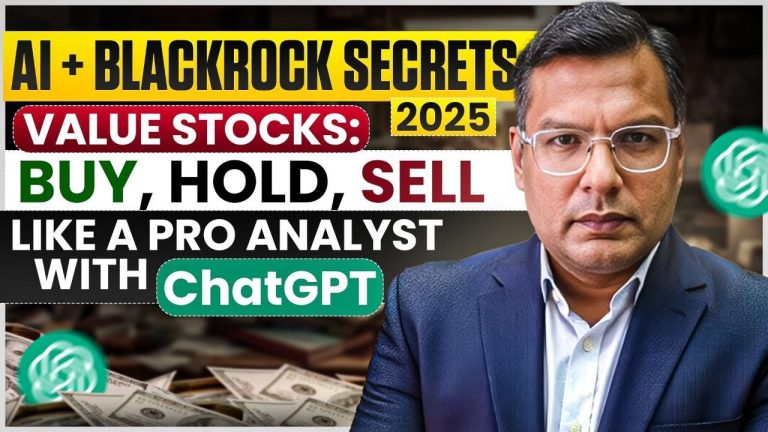 Use ChatGPT for Stock Picks! | BlackRock Analyst-Level Insights for FREE |BUY, SELL, HOLD Tips