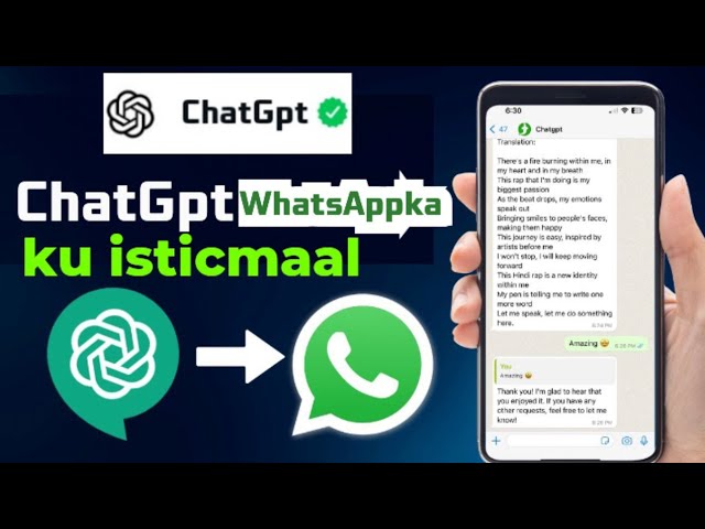 WhatsAppkaaga ku isticmaal ChatGpt | Update Cusub 2024