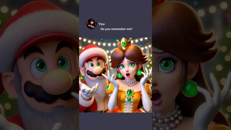 Why Princess Daisy kidnapped Santa on Christmas? #ai#aiart#chatgpt#memes#notforkids#explore#shorts