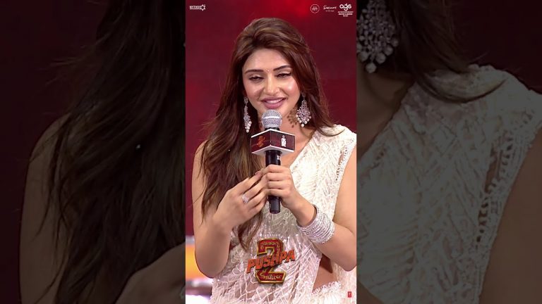 You Are My ChatGPT Sir | Sreeleela Speech | Pushpa 2 WILDFIRE Event | Allu Arjun | Rashmika