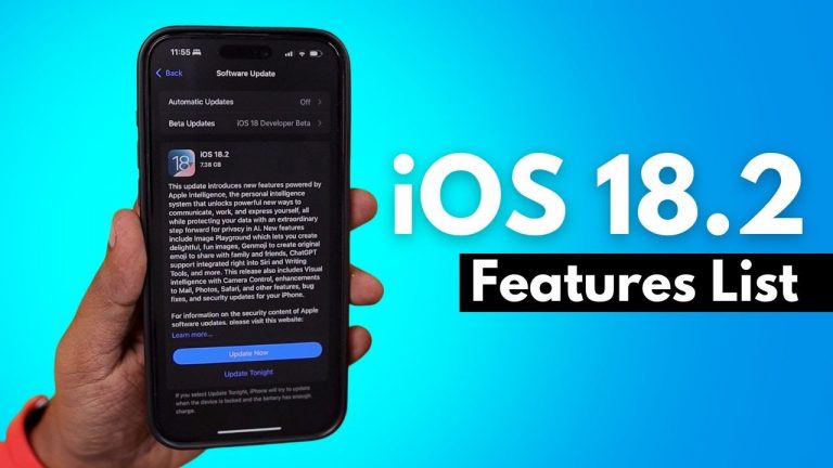 iOS 18.2 Features Release Date, ChatGPT, Apple Intelligence & more..